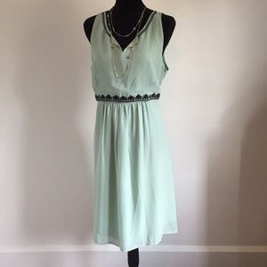 Seafoam dress Loft green sage 16